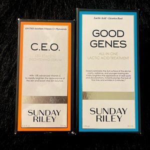 NEW Sunday Riley serum duo
